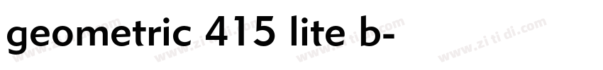 geometric 415 lite b字体转换 geometric 415 lite b字体转换